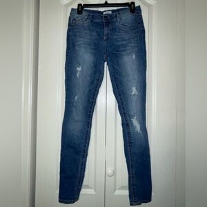 Junior's Mudd Skinny Mid-Rise Distressed Multi-Wash Jeans | Size 11